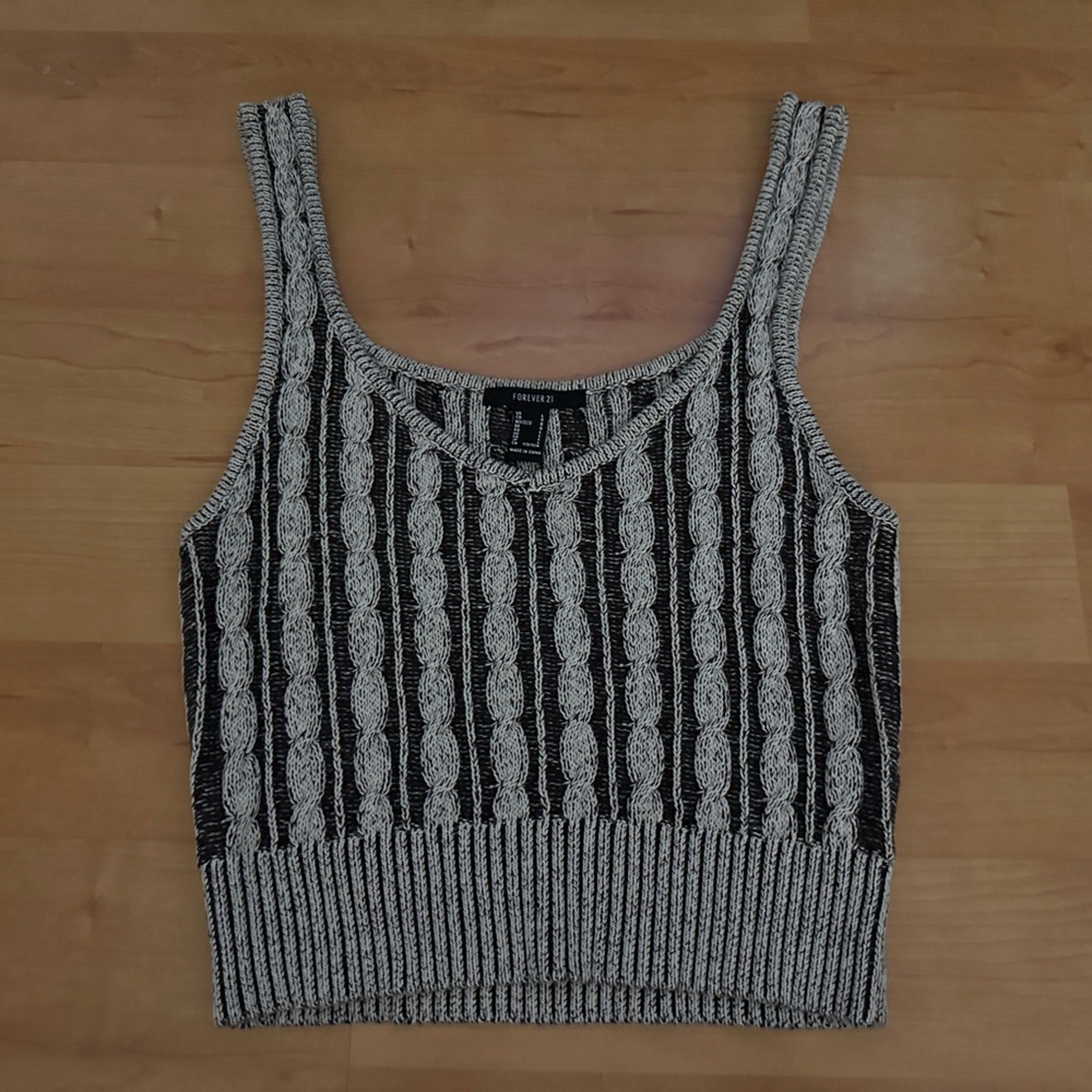 Striped Knit Tank Top